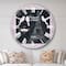 Designart 'Paris Vintage Collage Ii Traditional Wall Clock